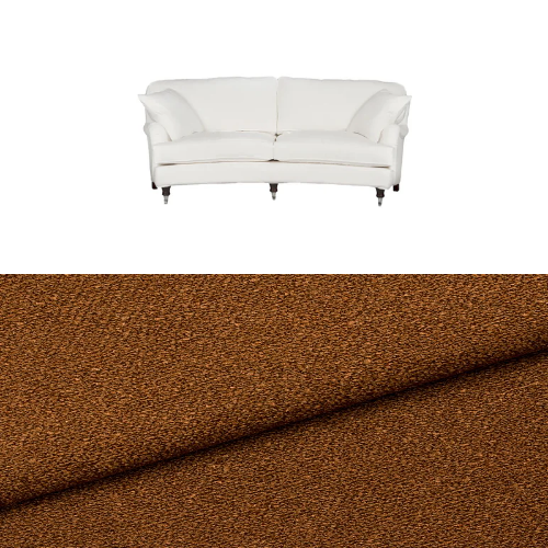 Klädsel till soffa Englesson Howard 3-sits medium svängd Tyg Angola bouclé