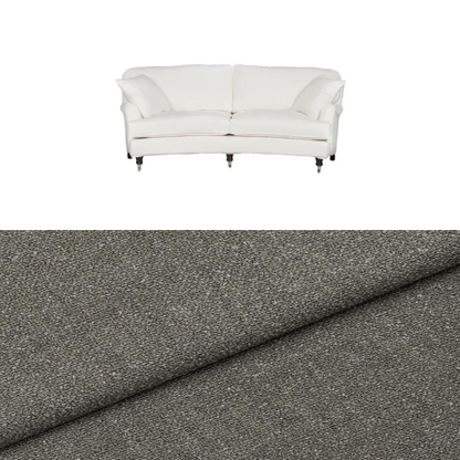 Klädsel till soffa Englesson Howard 3-sits medium svängd Tyg Angola bouclé