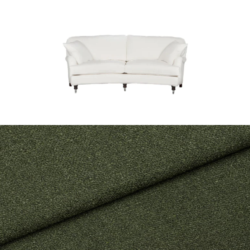 Klädsel till soffa Englesson Howard 3-sits medium svängd Tyg Angola bouclé