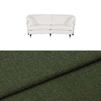 Klädsel till soffa Englesson Howard 3-sits medium svängd Tyg Angola bouclé