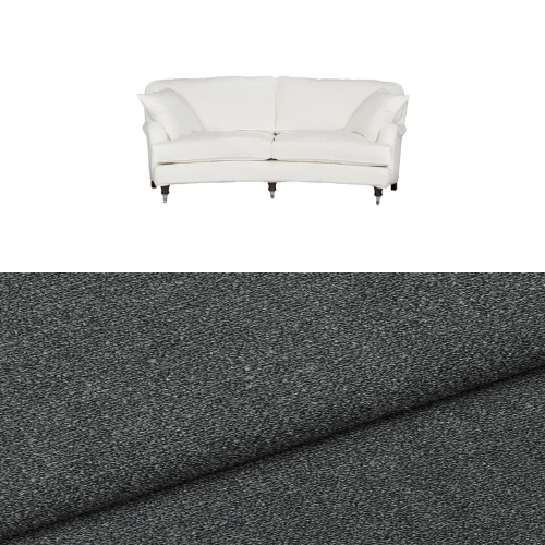Klädsel till soffa Englesson Howard 3-sits medium svängd Tyg Angola bouclé