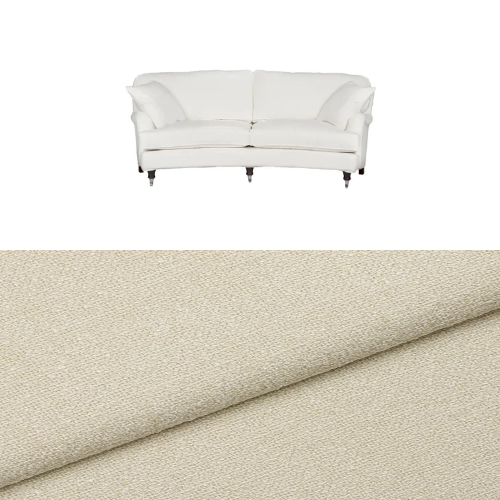 Klädsel till soffa Englesson Howard 3-sits medium svängd Tyg Angola bouclé