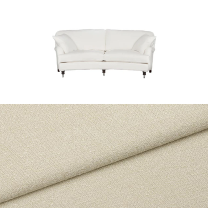 Klädsel till soffa Englesson Howard 3-sits medium svängd Tyg Angola bouclé