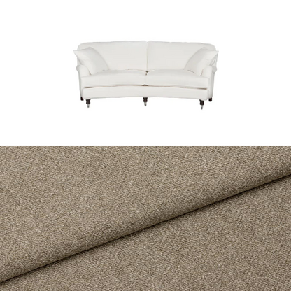 Klädsel till soffa Englesson Howard 3-sits medium svängd Tyg Angola bouclé