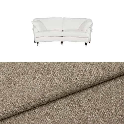 Klädsel till soffa Englesson Howard 3-sits medium svängd Tyg Angola bouclé