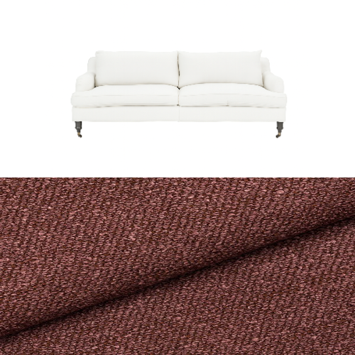 Klädsel till soffa Fogia Edward 2.5 sits svängd Tyg Angola bouclé