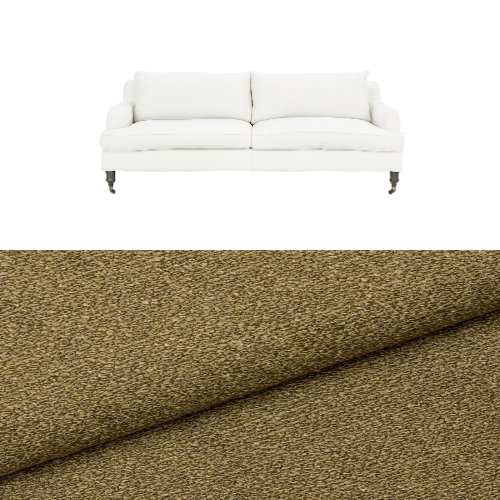 Klädsel till soffa Fogia Edward 2.5 sits svängd Tyg Angola bouclé