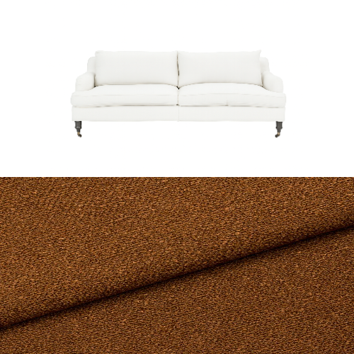 Klädsel till soffa Fogia Edward 2.5 sits svängd Tyg Angola bouclé