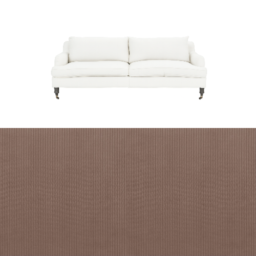 Klädsel till soffa Fogia Edward 2.5 sits svängd Tyg Arrow