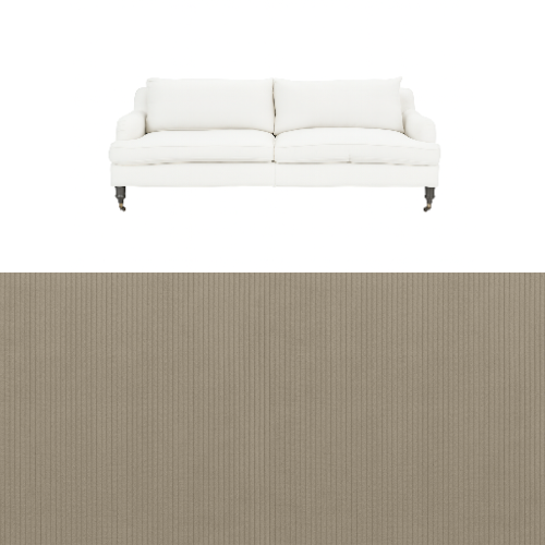 Klädsel till soffa Fogia Edward 2.5 sits svängd Tyg Arrow