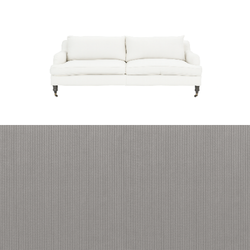 Klädsel till soffa Fogia Edward 2.5 sits svängd Tyg Arrow