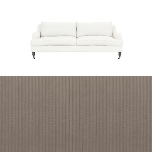 Klädsel till soffa Fogia Edward 2.5 sits svängd Tyg Arrow