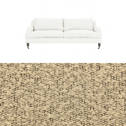 Klädsel till soffa Fogia Edward 2.5 sits svängd Tyg Ascot bouclé