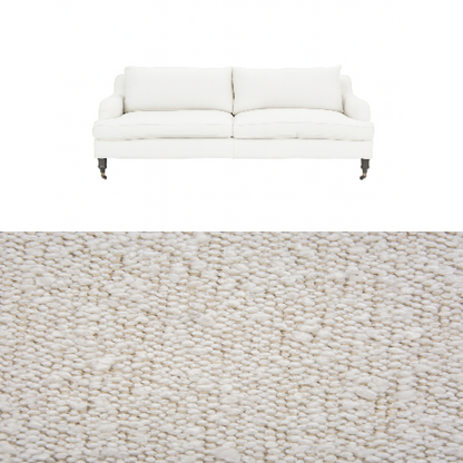 Klädsel till soffa Fogia Edward 2.5 sits svängd Tyg Ascot bouclé