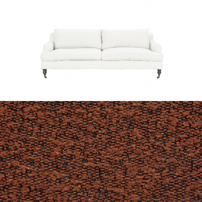 Klädsel till soffa Fogia Edward 2.5 sits svängd Tyg Ascot bouclé