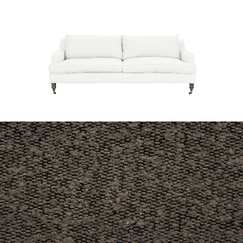 Klädsel till soffa Fogia Edward 2.5 sits svängd Tyg Ascot bouclé