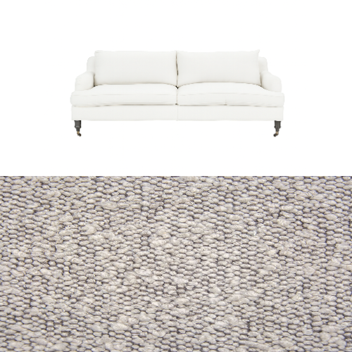 Klädsel till soffa Fogia Edward 2.5 sits svängd Tyg Ascot bouclé