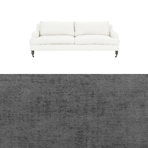 Klädsel till soffa Fogia Edward 2.5 sits svängd Tyg Belfast