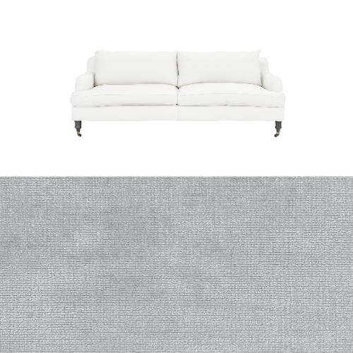 Klädsel till soffa Fogia Edward 2.5 sits svängd Tyg Belfast