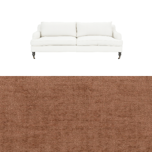 Klädsel till soffa Fogia Edward 2.5 sits svängd Tyg Belfast