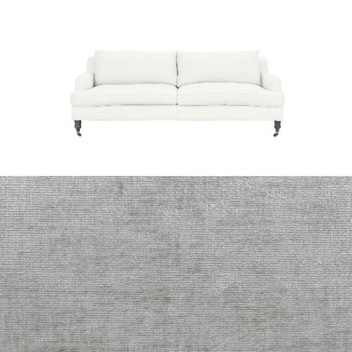 Klädsel till soffa Fogia Edward 2.5 sits svängd Tyg Belfast