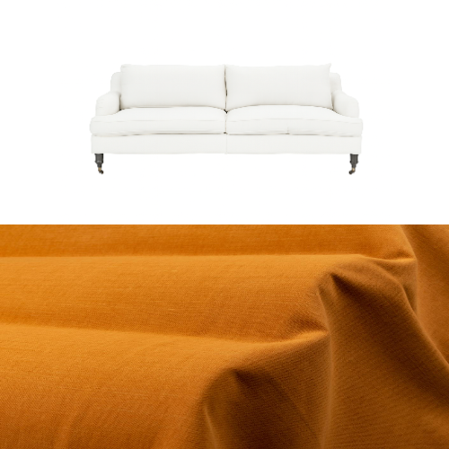 Klädsel till soffa Fogia Edward 2.5 sits svängd Tyg Caleido