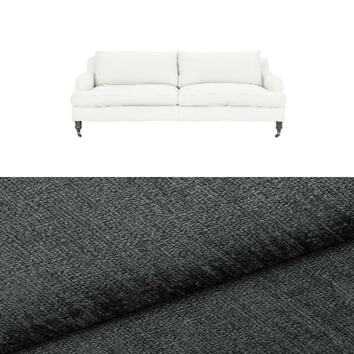 Klädsel till soffa Fogia Edward 2.5 sits svängd Tyg Lemma Chenille