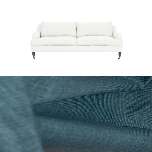 Klädsel till soffa Fogia Edward 2.5 sits svängd Tyg Lido