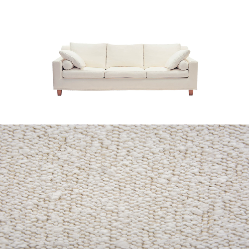 Klädsel till soffa Fogia Morris 3 sits Tyg Ascot bouclé