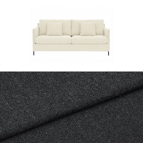 Klädsel till soffa Furninova Petito 3 sits Tyg Angola bouclé