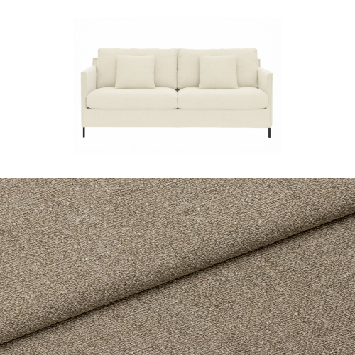 Klädsel till soffa Furninova Petito 3 sits Tyg Angola bouclé