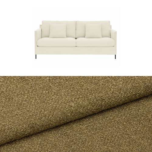 Klädsel till soffa Furninova Petito 3 sits Tyg Angola bouclé