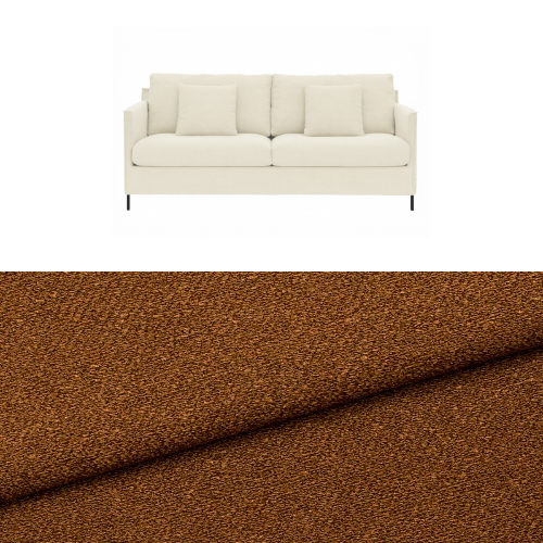 Klädsel till soffa Furninova Petito 3 sits Tyg Angola bouclé