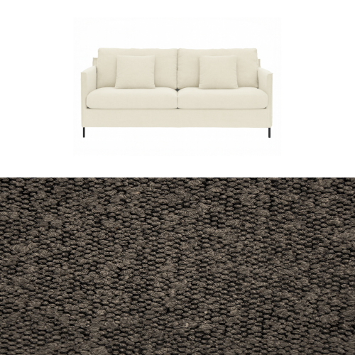 Klädsel till soffa Furninova Petito 3 sits Tyg Ascot bouclé