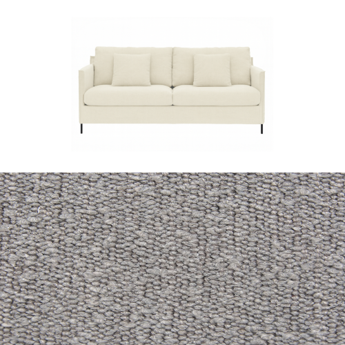 Klädsel till soffa Furninova Petito 3 sits Tyg Ascot bouclé