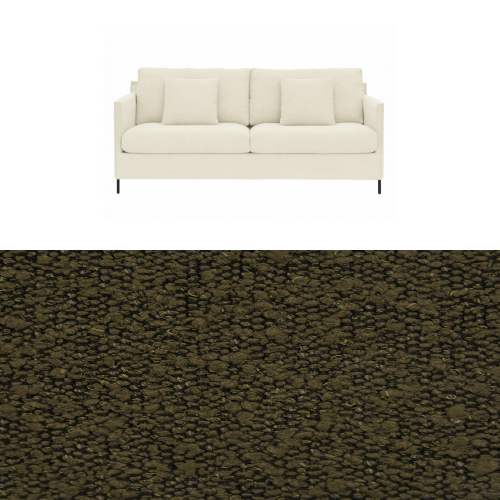 Klädsel till soffa Furninova Petito 3 sits Tyg Ascot bouclé