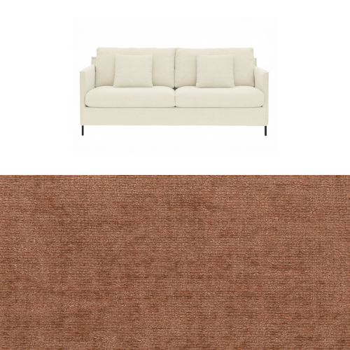 Klädsel till soffa Furninova Petito 3 sits Tyg Belfast