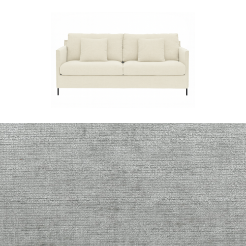 Klädsel till soffa Furninova Petito 3 sits Tyg Belfast