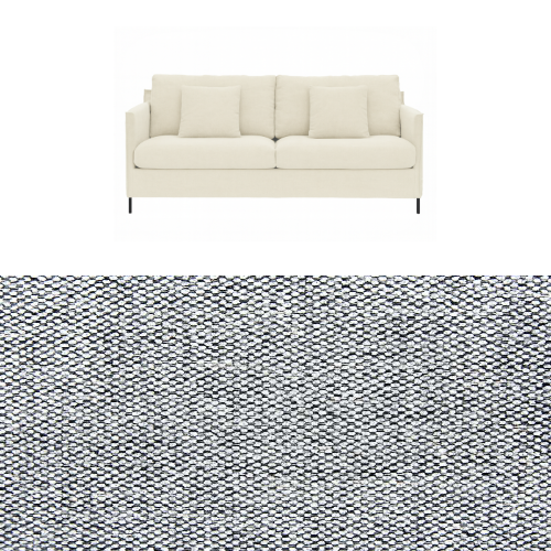 Klädsel till soffa Furninova Petito 3 sits Tyg Bergamo