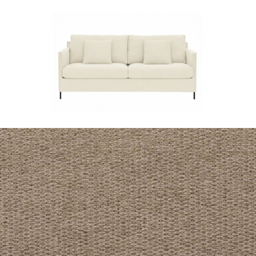 Klädsel till soffa Furninova Petito 3 sits Tyg Brooklyn