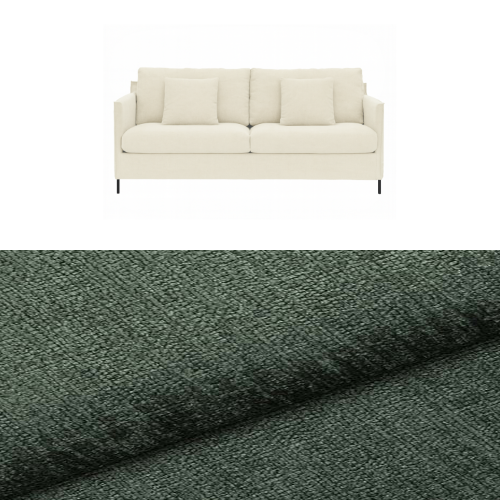 Klädsel till soffa Furninova Petito 3 sits Tyg Lemma Chenille