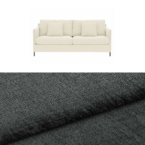 Klädsel till soffa Furninova Petito 3 sits Tyg Lemma Chenille