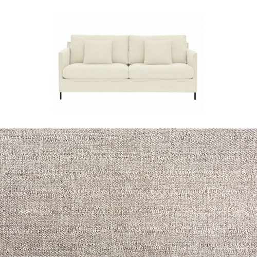 Klädsel till soffa Furninova Petito 3 sits Tyg Linea