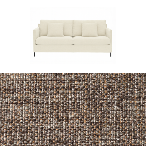 Klädsel till soffa Furninova Petito 3 sits Tyg Picasso