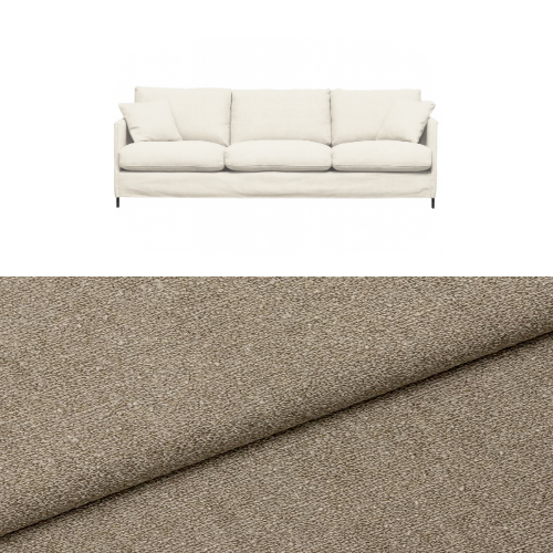 Klädsel till soffa Furninova Petito 4 sits Tyg Angola bouclé