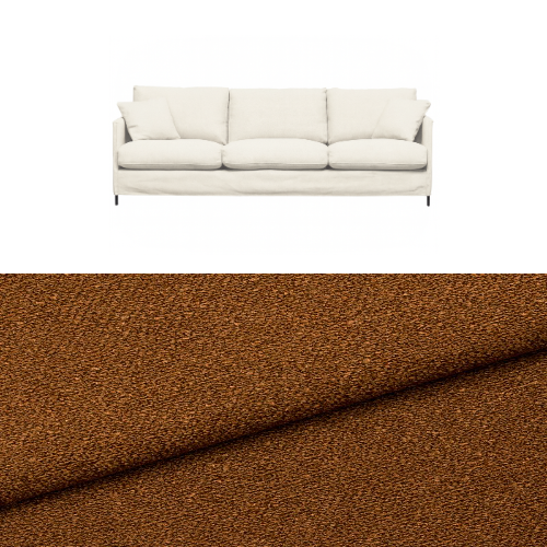 Klädsel till soffa Furninova Petito 4 sits Tyg Angola bouclé