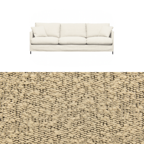 Klädsel till soffa Furninova Petito 4 sits Tyg Ascot bouclé