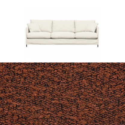 Klädsel till soffa Furninova Petito 4 sits Tyg Ascot bouclé