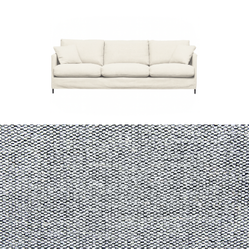 Klädsel till soffa Furninova Petito 4 sits Tyg Bergamo