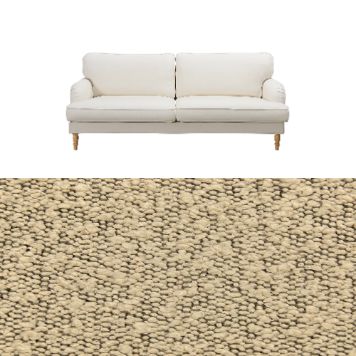 Klädsel till soffa Ikea Stocksund Tyg Ascot bouclé